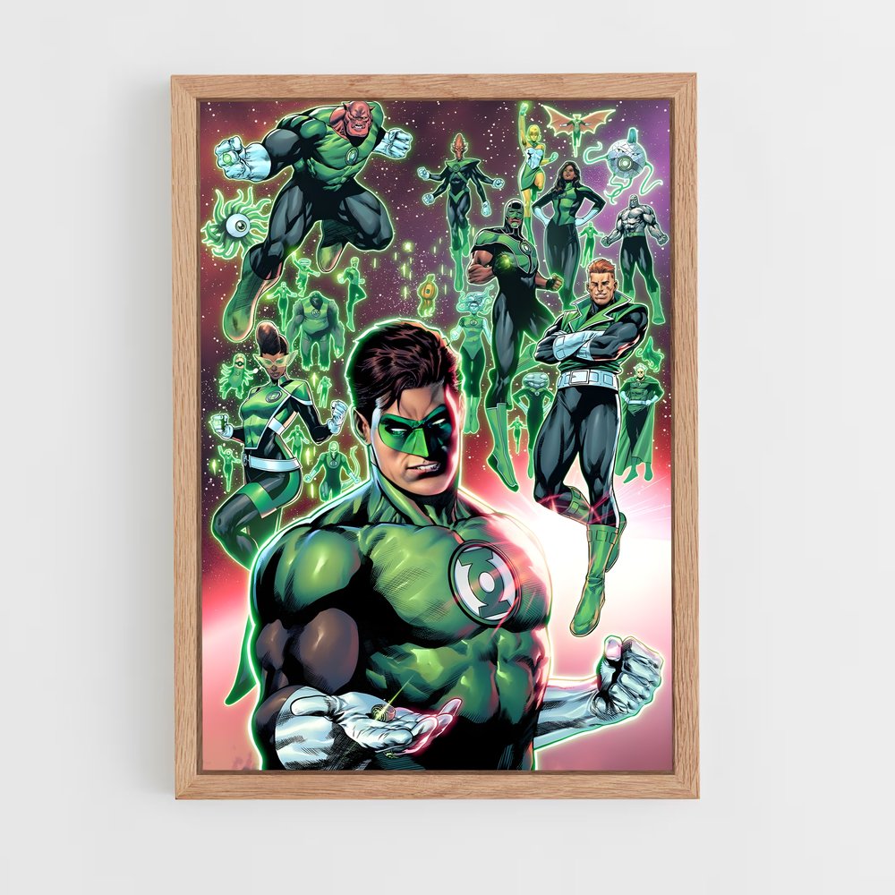 ap-green lantern-2 cadre Bois clair