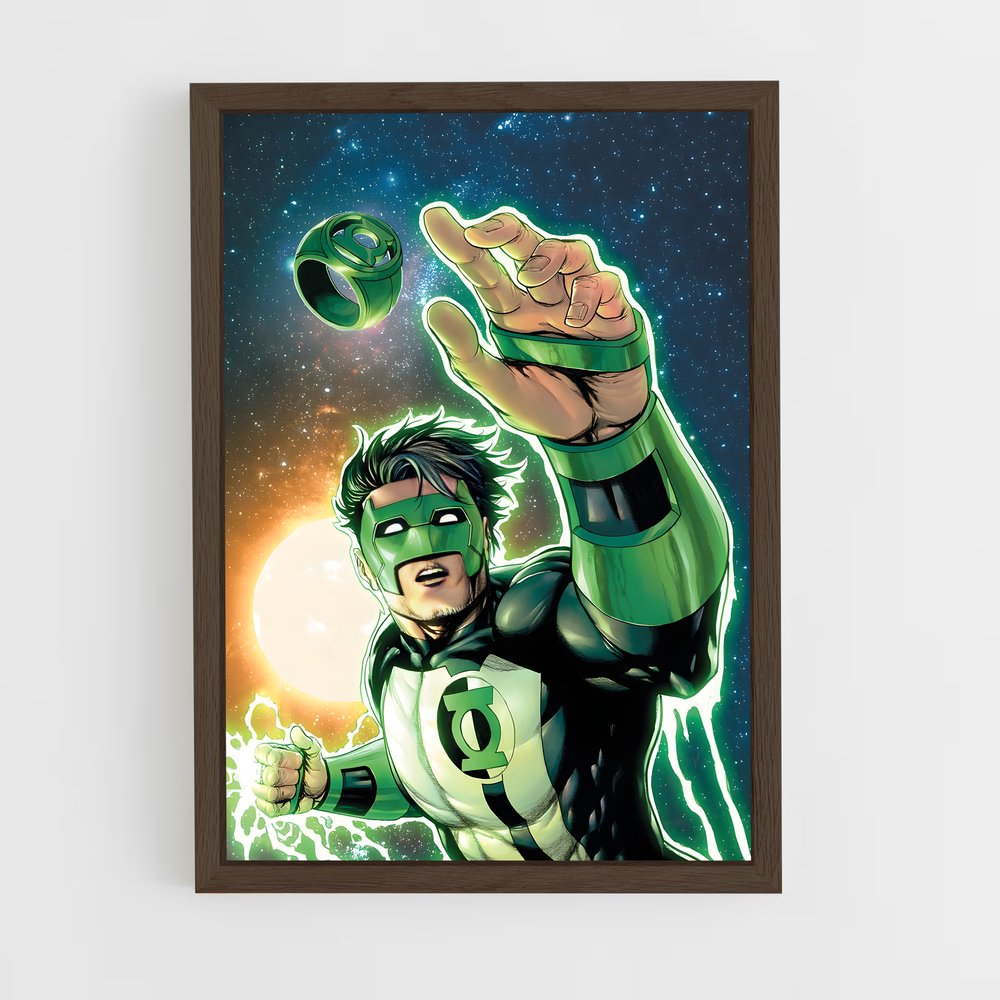 ap-green lantern-4 cadre Bois foncé