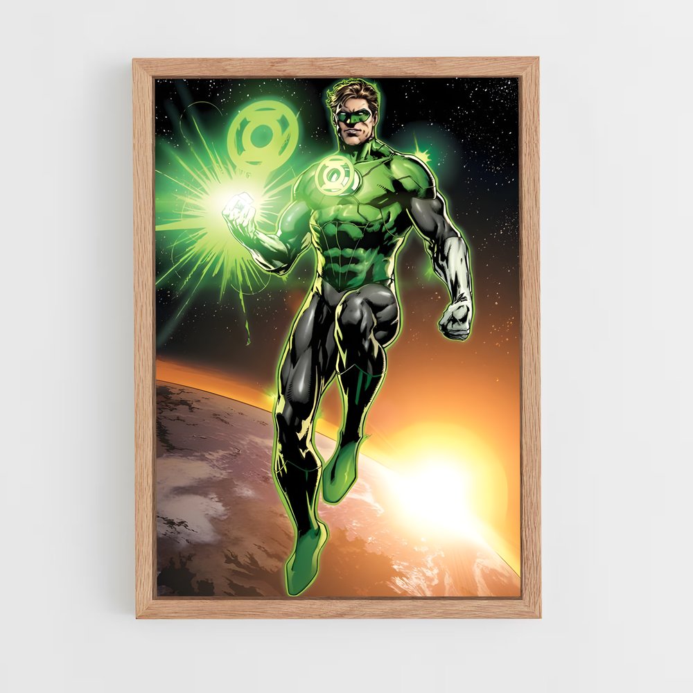ap-green lantern-5 cadre Bois clair