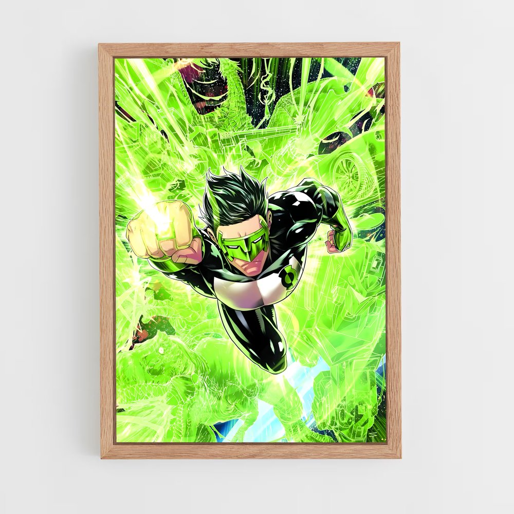 ap-green lantern-7 cadre Bois clair