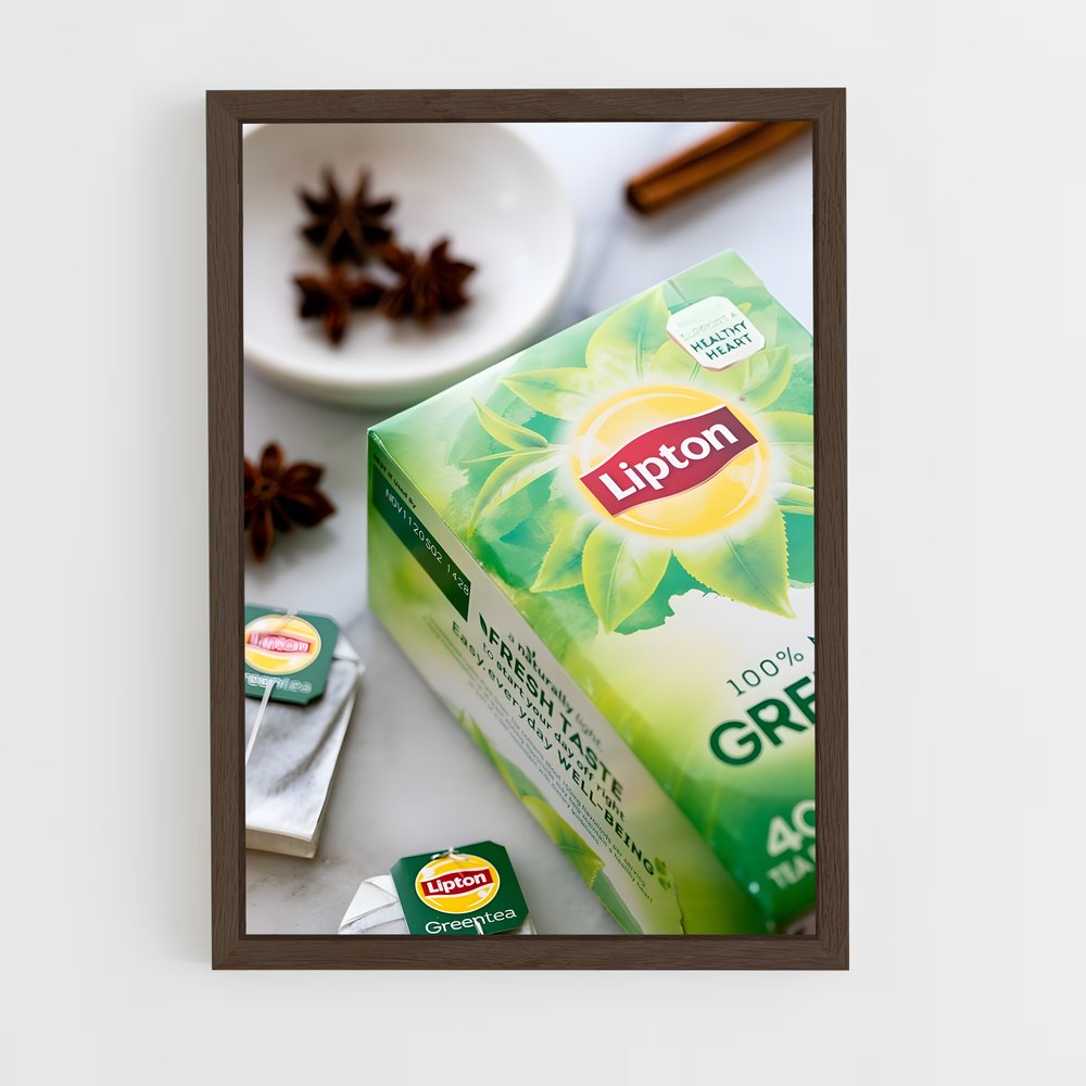 ap-green tea-7 cadre Bois foncé