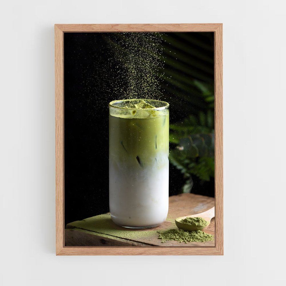ap-green tea-8 cadre Bois clair