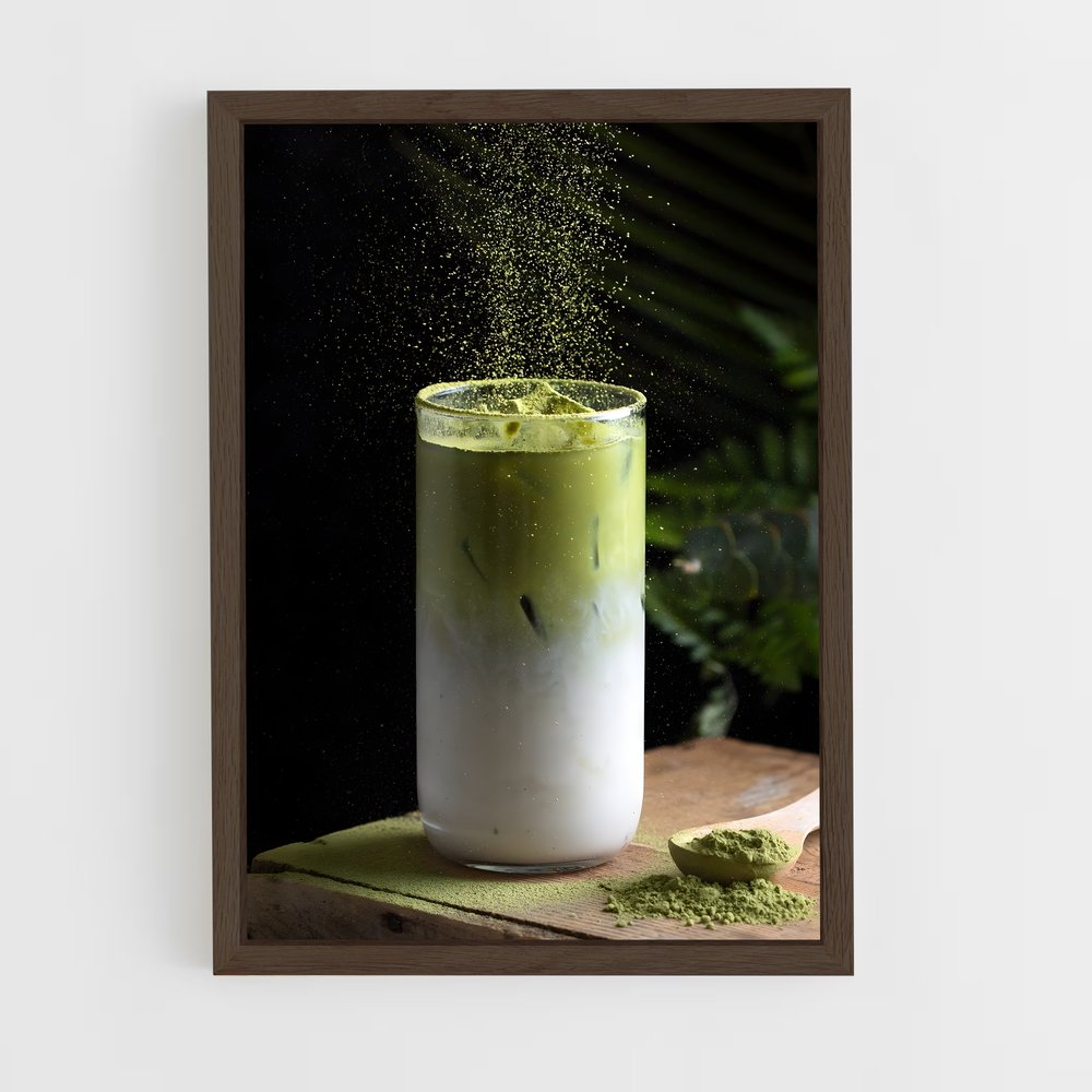 ap-green tea-8 cadre Bois foncé