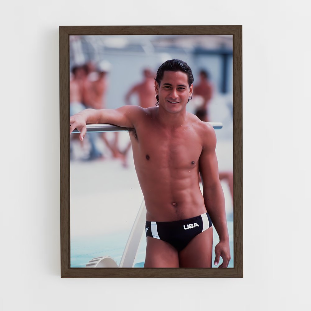 ap-greg louganis-4 cadre Bois foncé