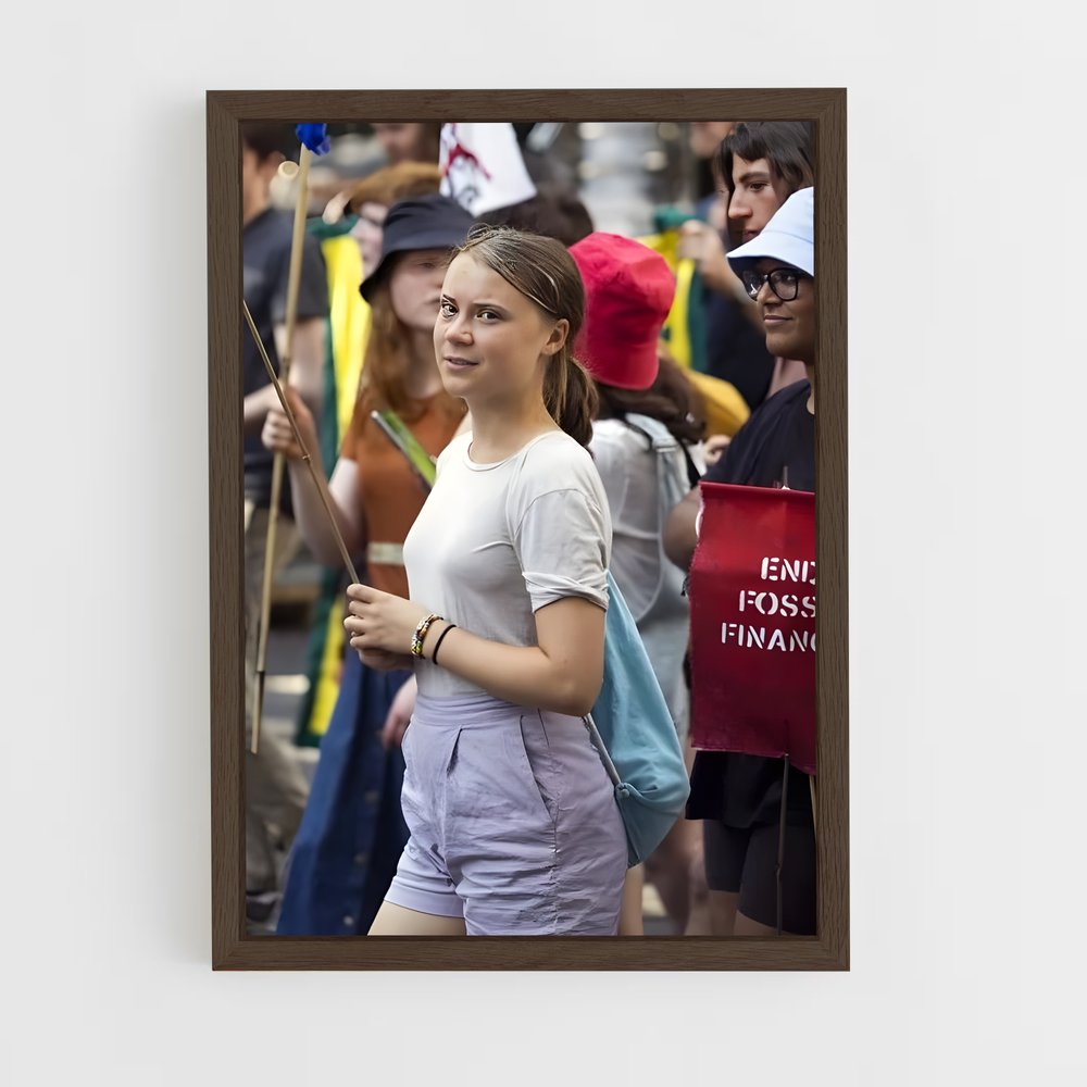 ap-greta thunberg-1 cadre Bois foncé