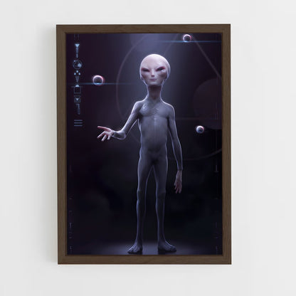 ap-grey alien-8 cadre Bois foncé