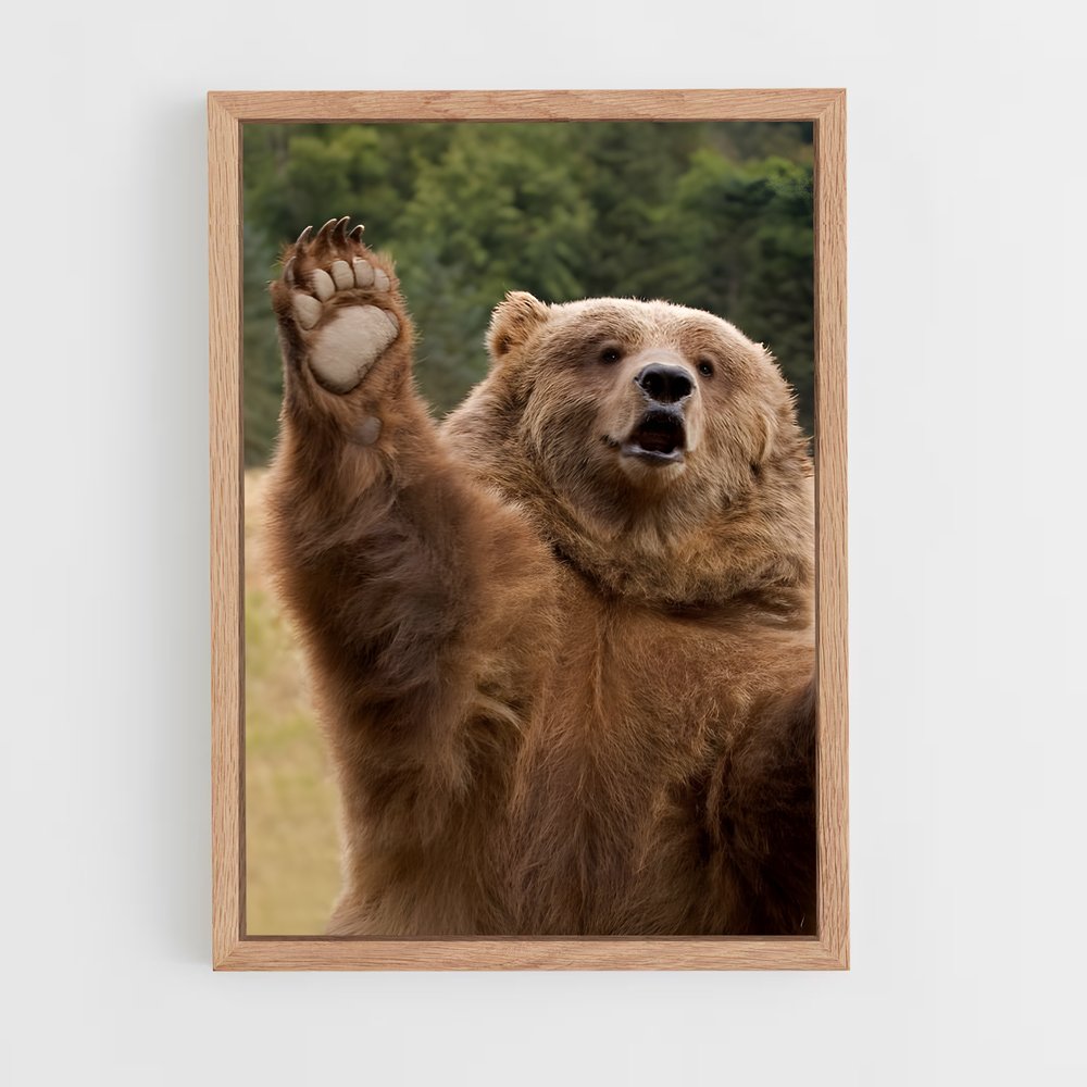 ap-grizzly bear-11 cadre Bois clair