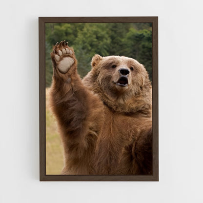 ap-grizzly bear-11 cadre Bois foncé