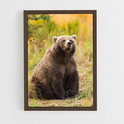 ap-grizzly bear-5 cadre Bois foncé