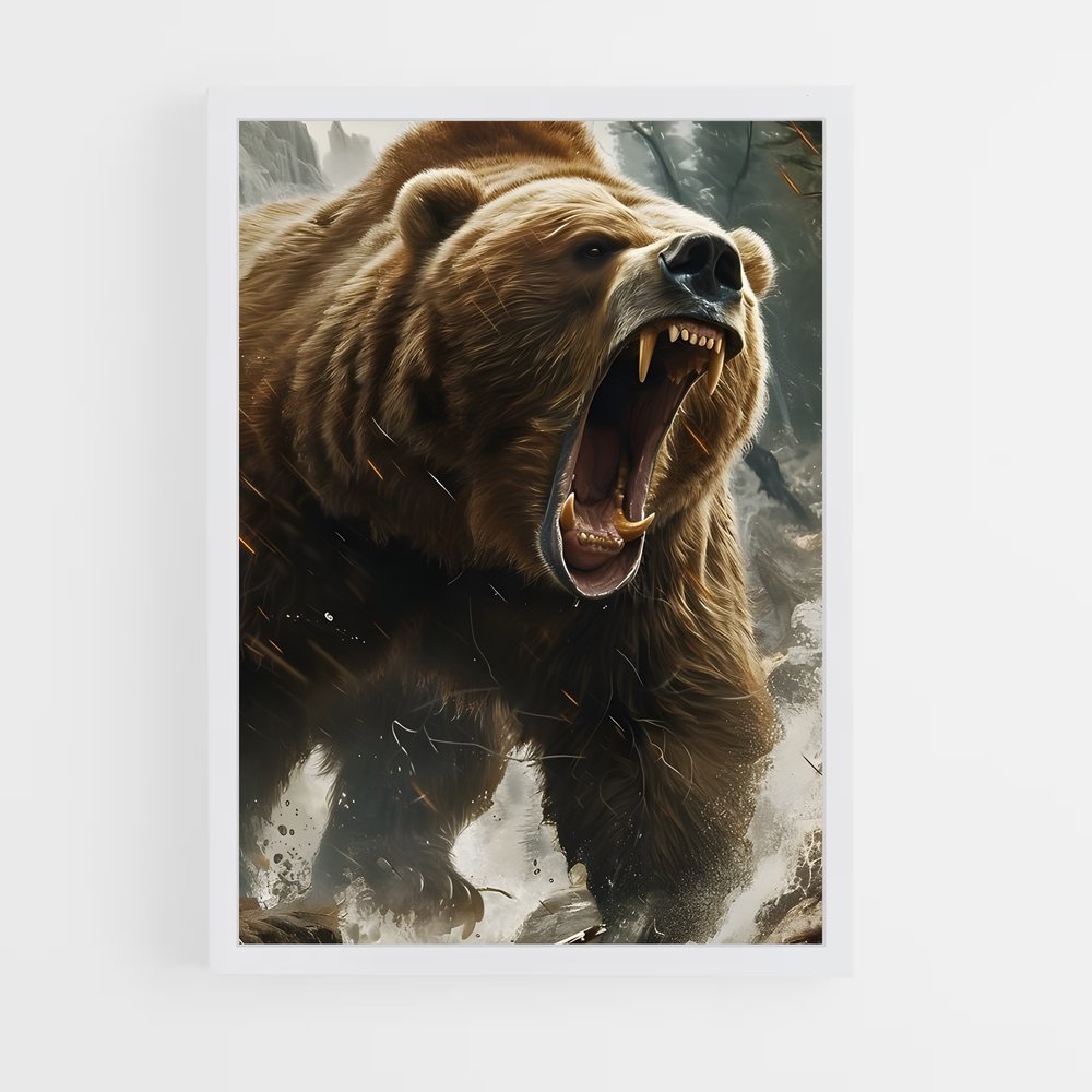 ap-grizzly bear-7 cadre Blanc