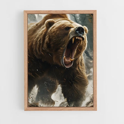 ap-grizzly bear-7 cadre Bois clair