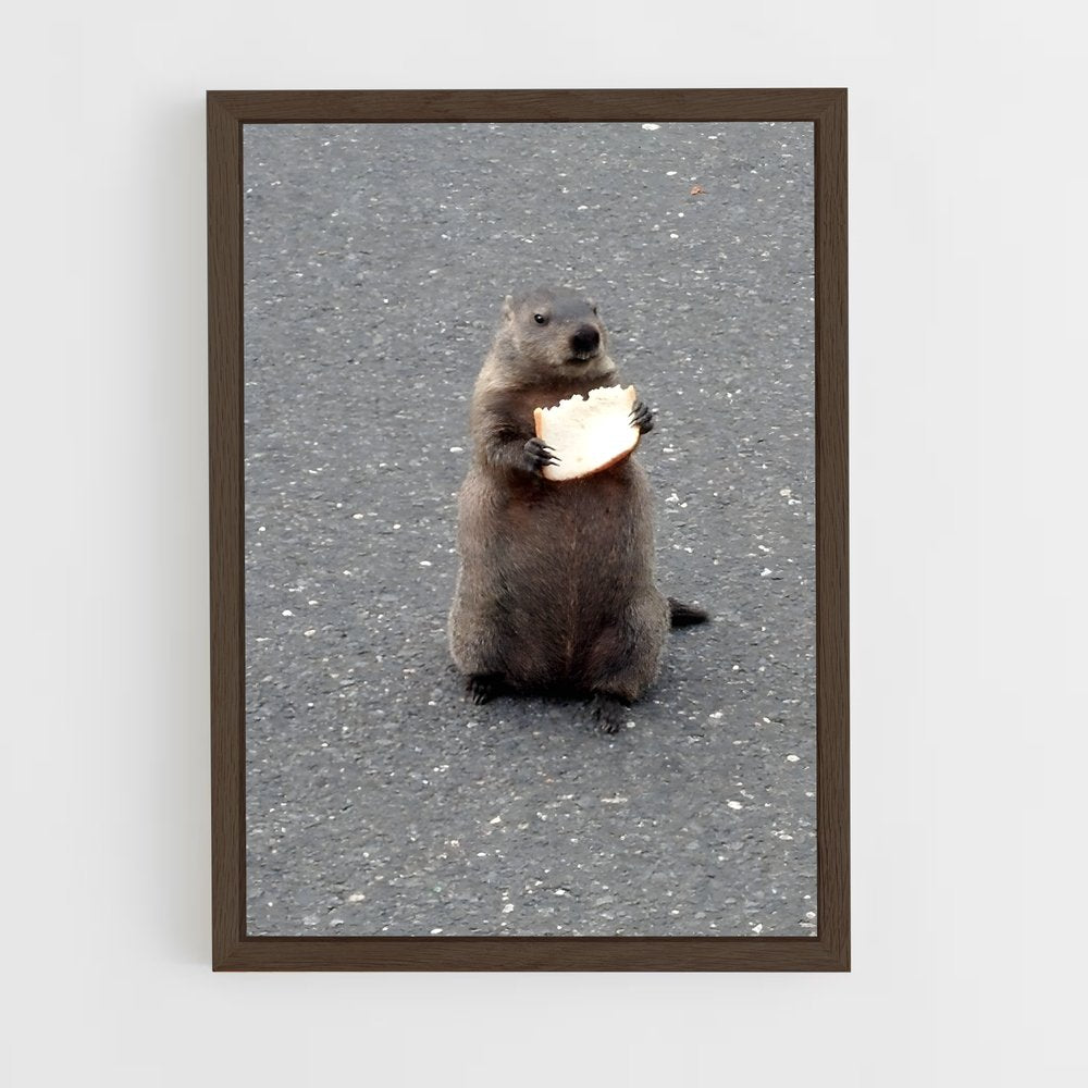 ap-groundhog-6 cadre Bois foncé