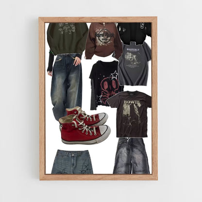 ap-grunge-11 cadre Bois clair