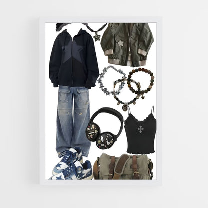ap-grunge-4 cadre Blanc