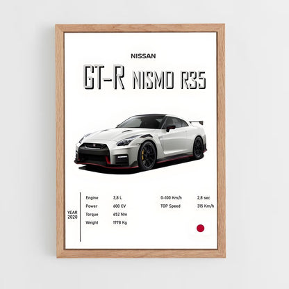 ap-gt-r nismo-8 cadre Bois clair
