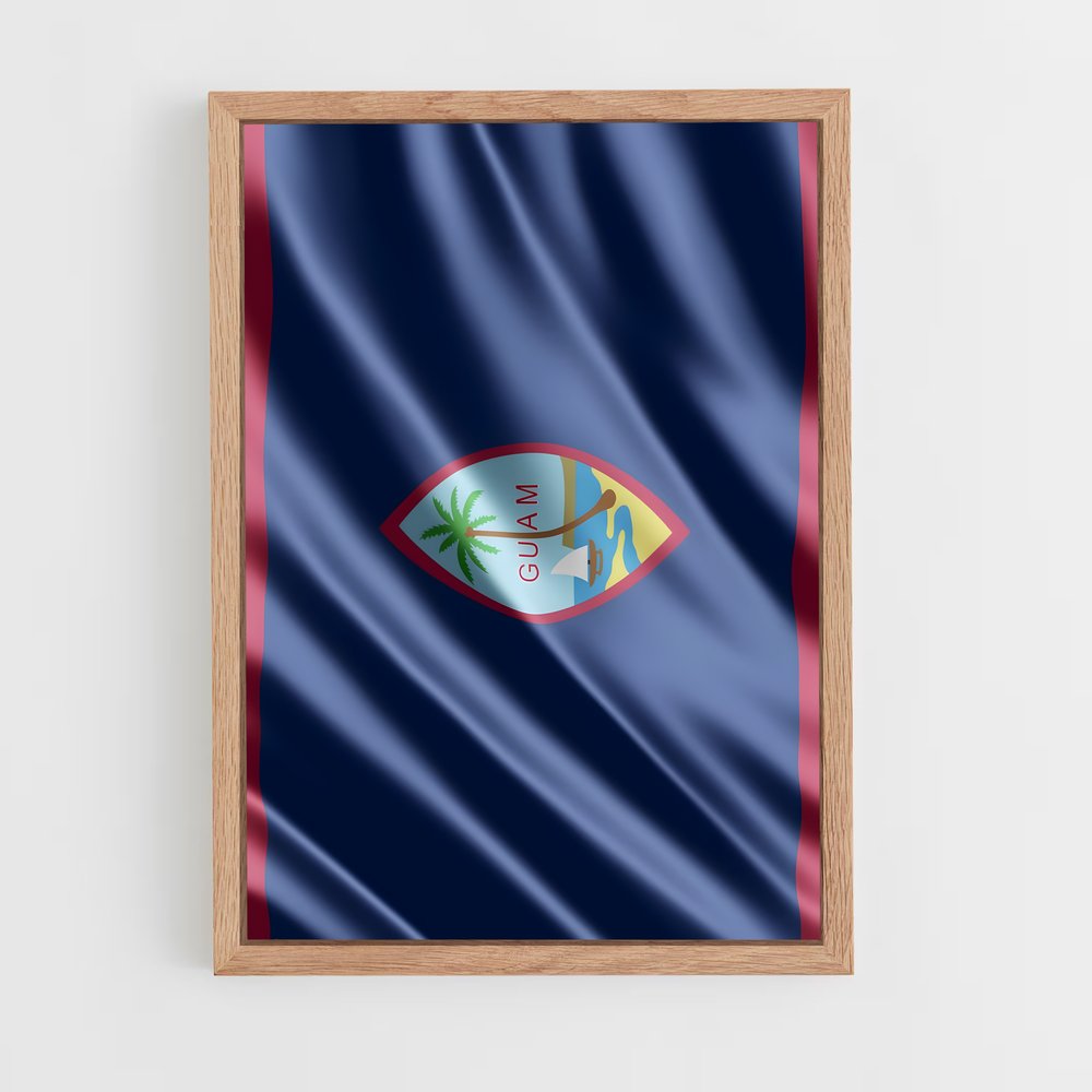 ap-guam flag-1 cadre Bois clair