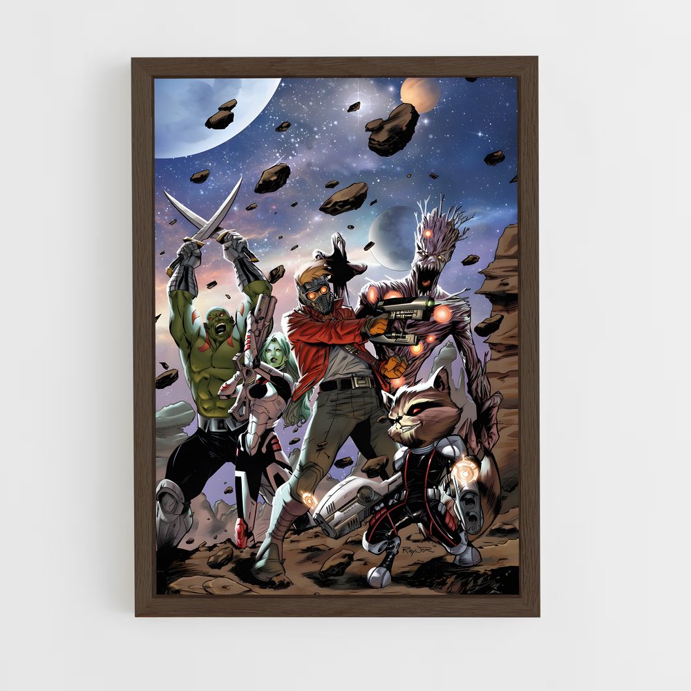 ap-guardians of the galaxy-1 cadre Bois foncé