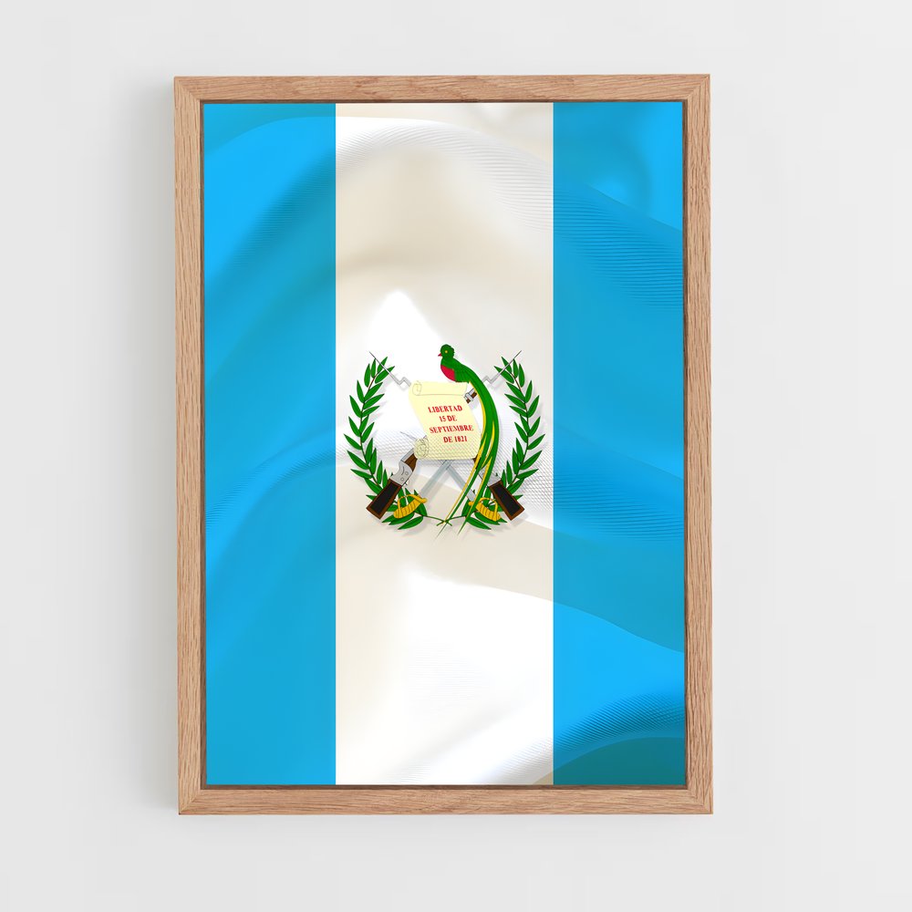 ap-guatemala flag-3 cadre Bois clair