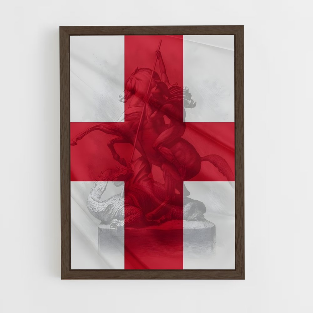 ap-guernsey flag-1 cadre Bois foncé