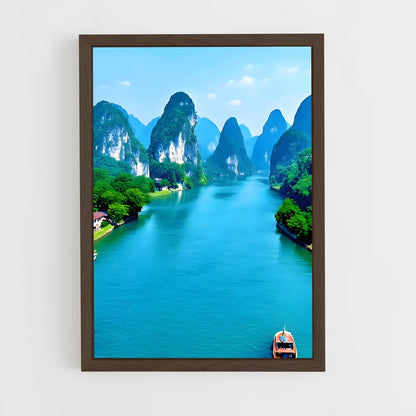 ap-guilin karst-2 cadre Bois foncé