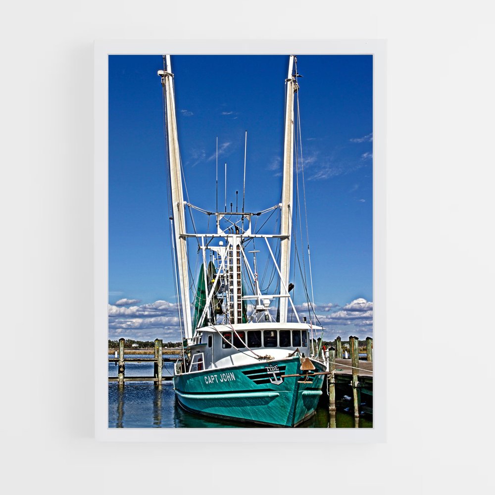 ap-gulf shrimp boats-1 cadre Blanc