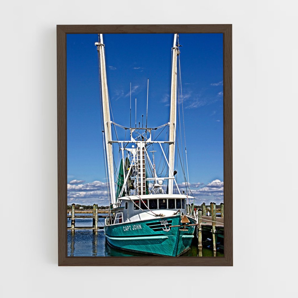 ap-gulf shrimp boats-1 cadre Bois foncé
