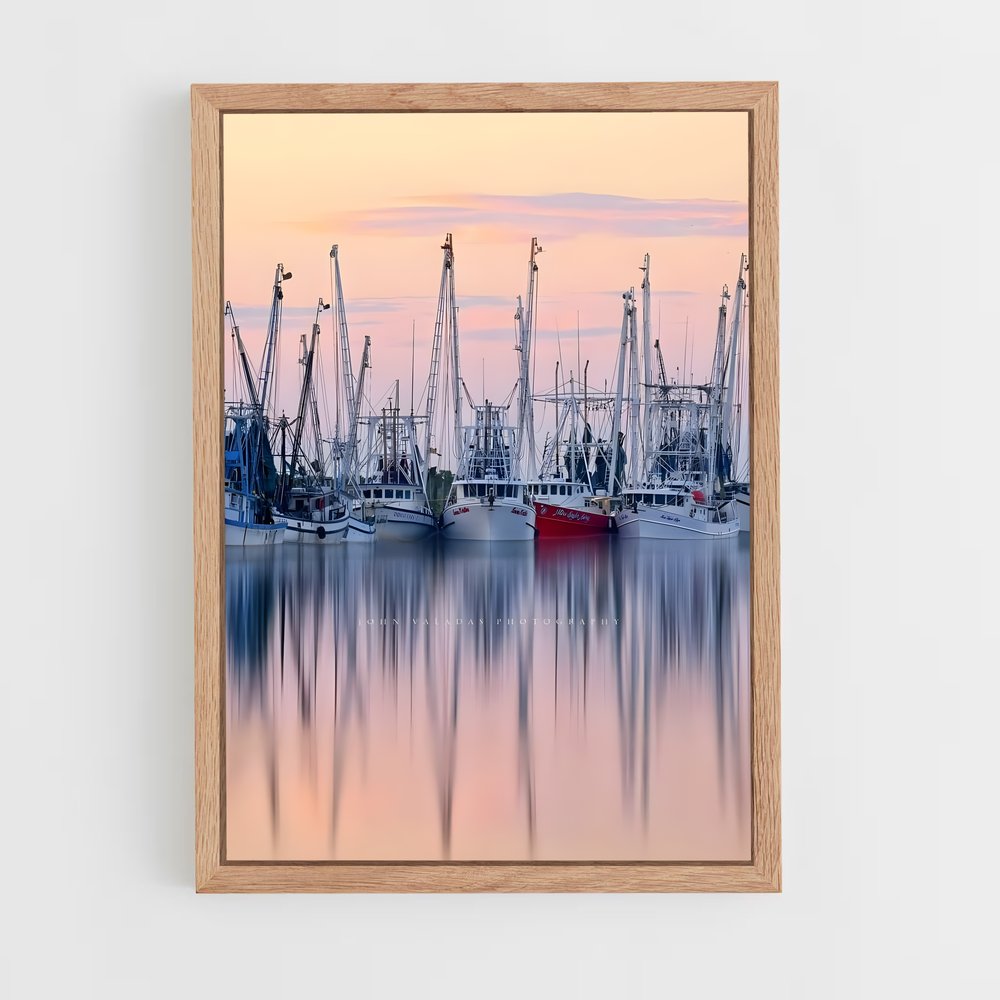 ap-gulf shrimp boats-2 cadre Bois clair