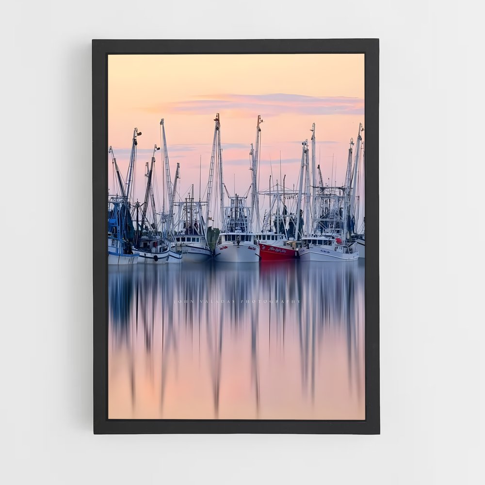 ap-gulf shrimp boats-2 cadre Noir
