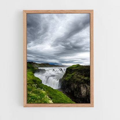 ap-gullfoss waterfall-10 cadre Bois clair