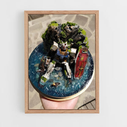 ap-gundam-8 cadre Bois clair