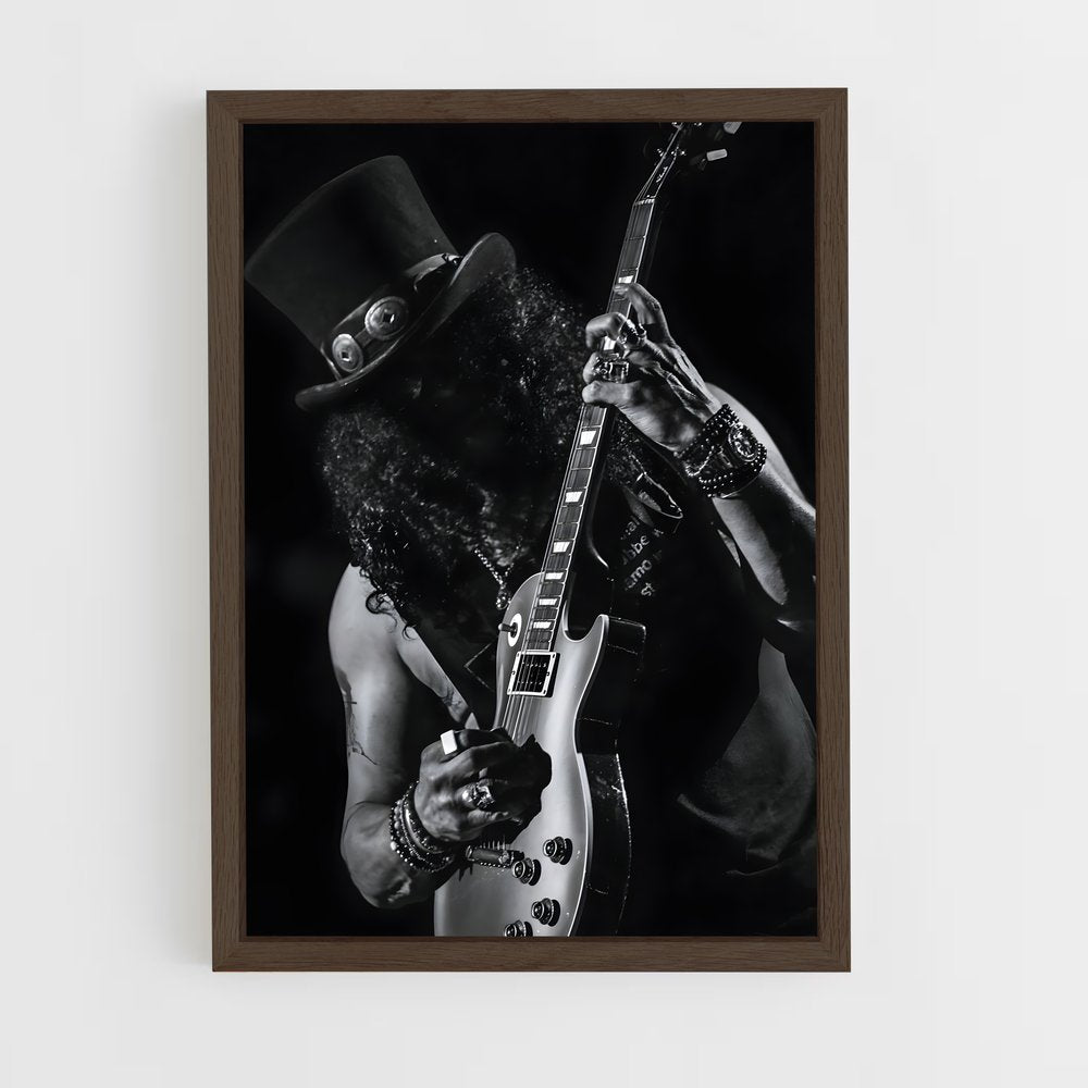 ap-guns n' roses-2 cadre Bois foncé