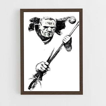 ap-gurney halleck-1 cadre Bois foncé