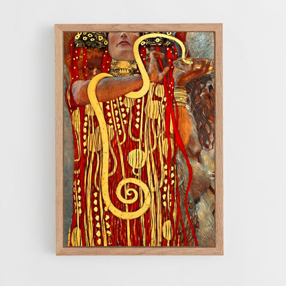 ap-gustav klimt-1 cadre Bois clair