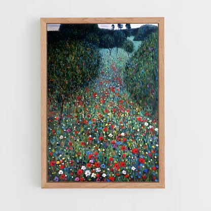 ap-gustav klimt-10 cadre Bois clair