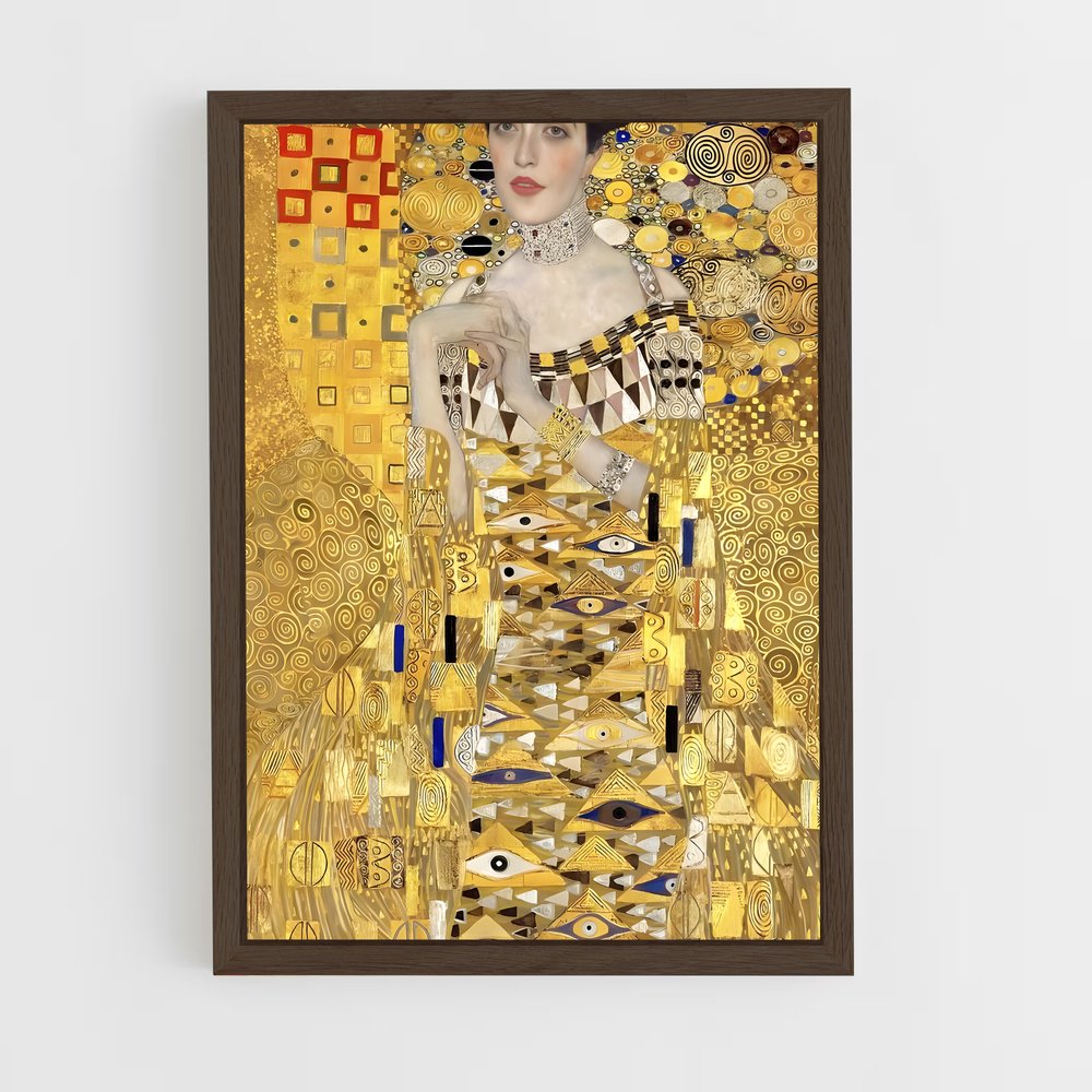 ap-gustav klimt-2 cadre Bois foncé