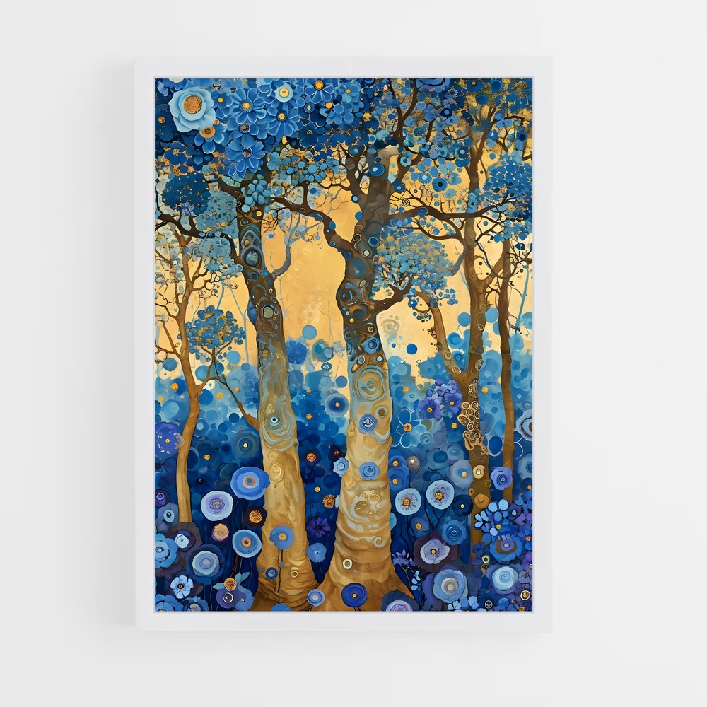 ap-gustav klimt-3 cadre Blanc