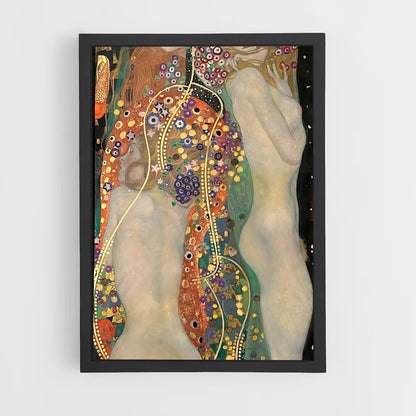 ap-gustav klimt-4 cadre Noir