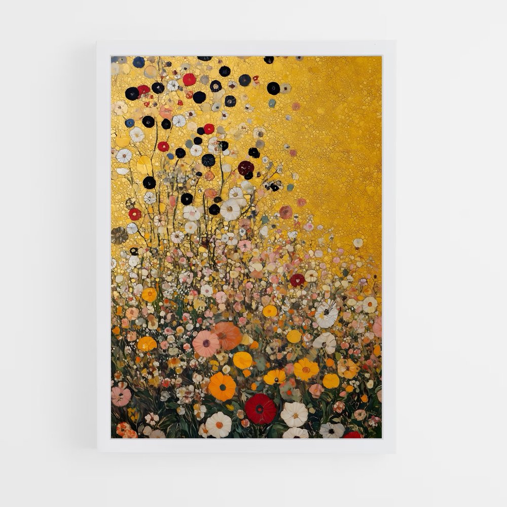 ap-gustav klimt-5 cadre Blanc