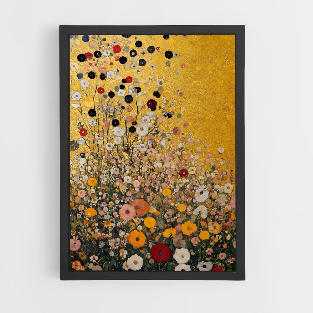 ap-gustav klimt-5 cadre Noir