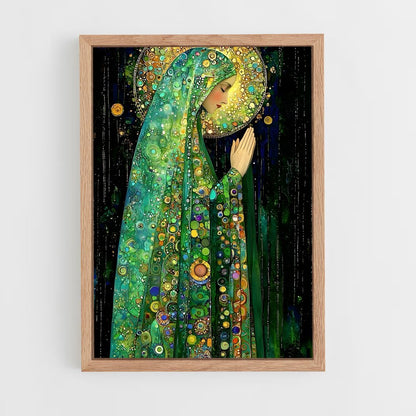 ap-gustav klimt-6 cadre Bois clair