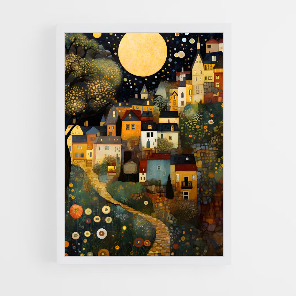 ap-gustav klimt-7 cadre Blanc