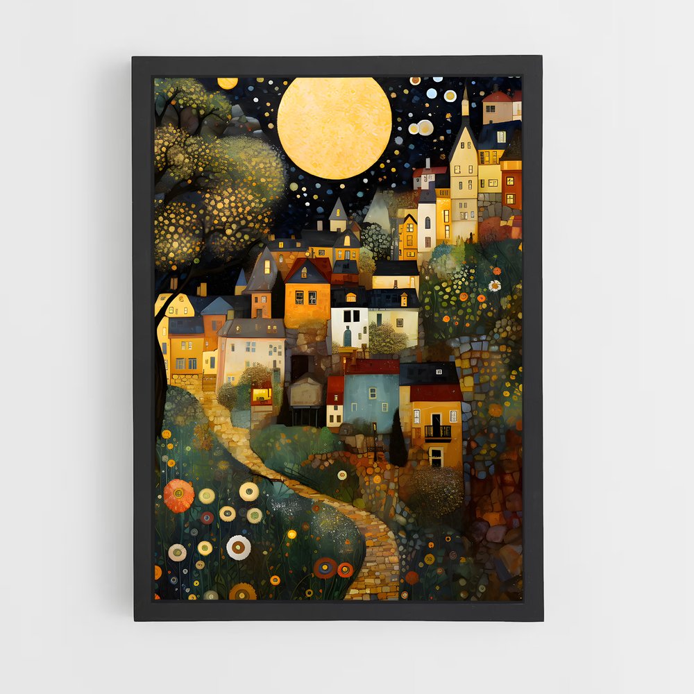 ap-gustav klimt-7 cadre Noir