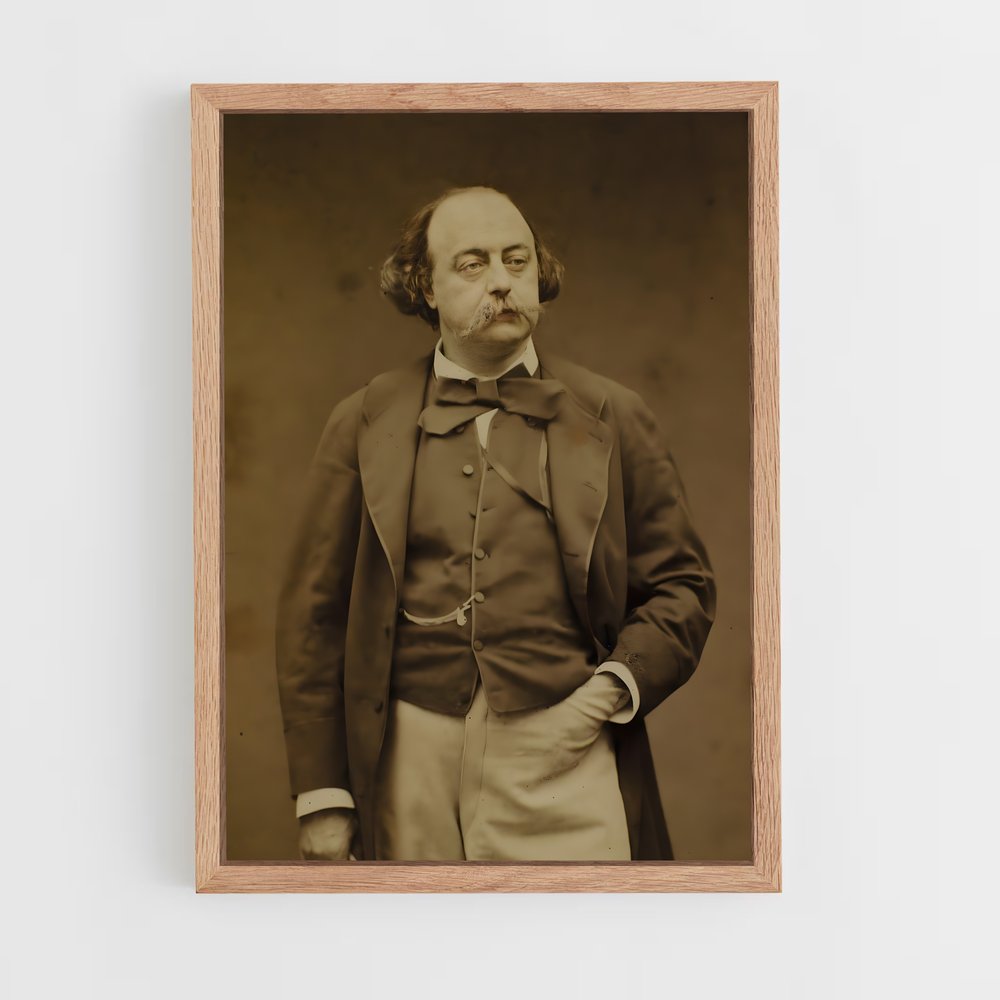 ap-gustave flaubert-3 cadre Bois clair