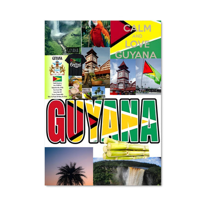 Poster Guyana en Couleurs