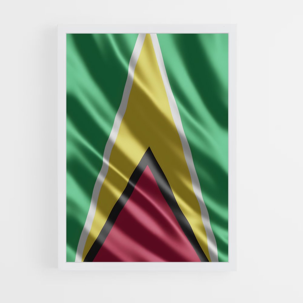 ap-guyana flag-3 cadre Blanc