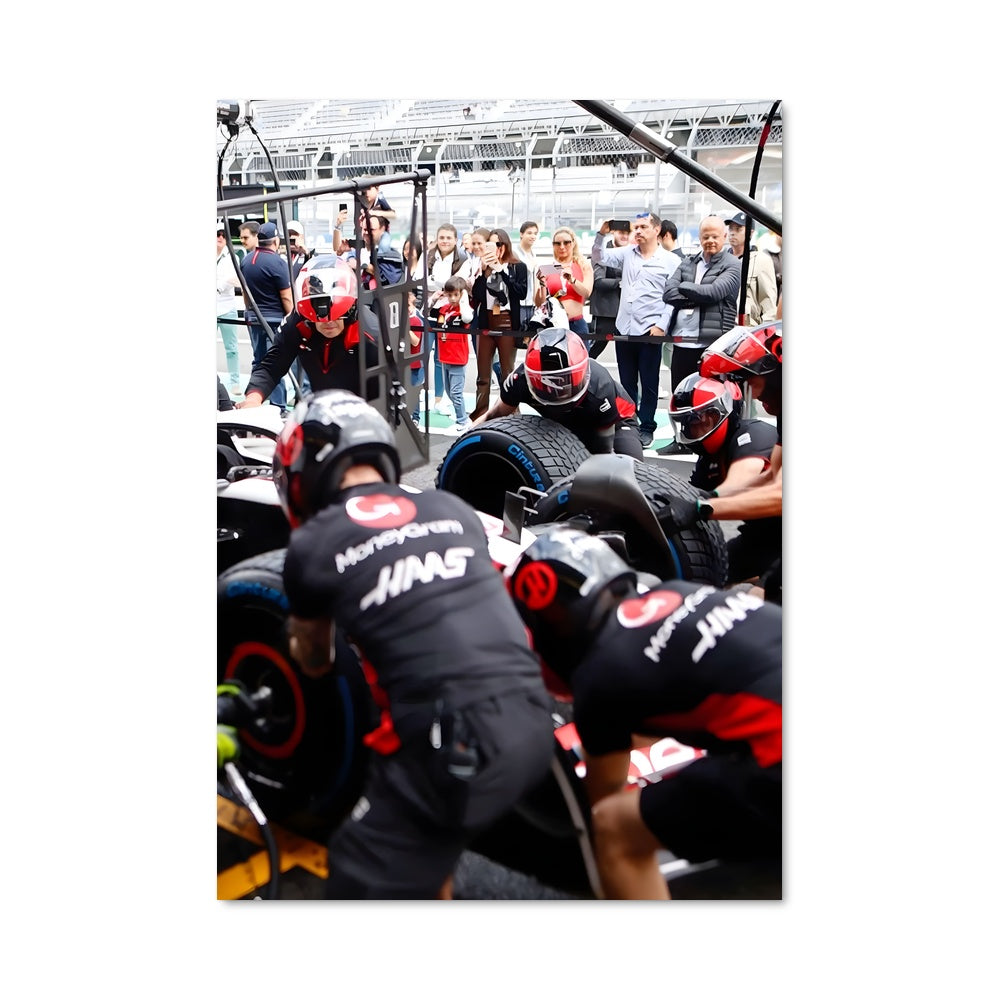 Poster Pit Stop Haas