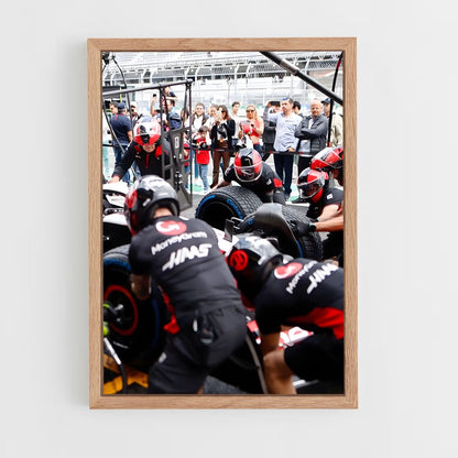 ap-haas f1 team-1 cadre Bois clair