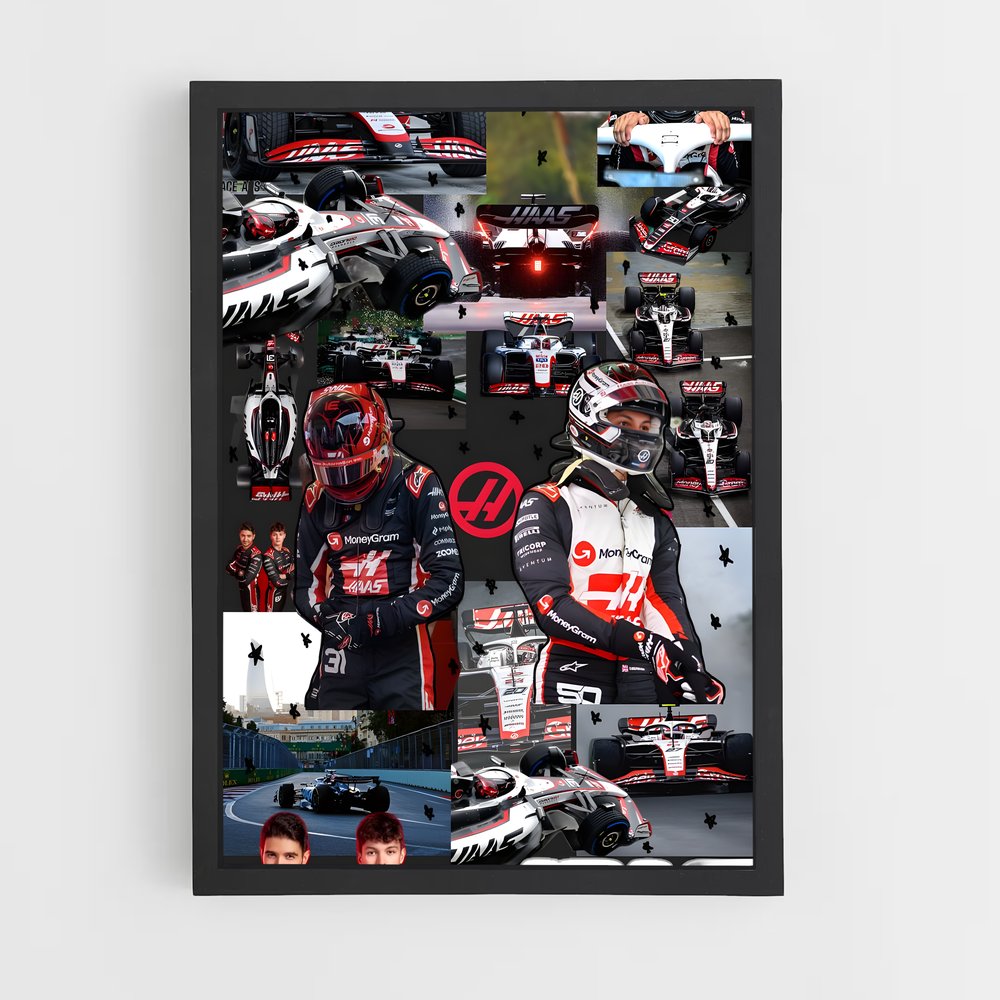 ap-haas f1 team-2 cadre Noir