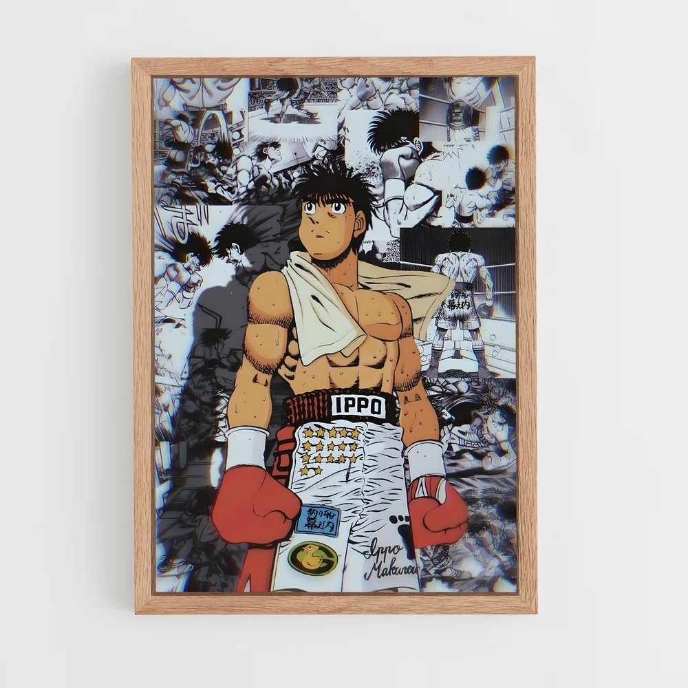 ap-hajime no ippo-10 cadre Bois clair
