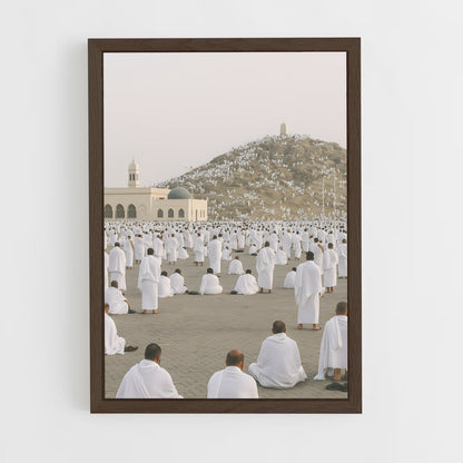 ap-hajj pilgrimage-6 cadre Bois foncé